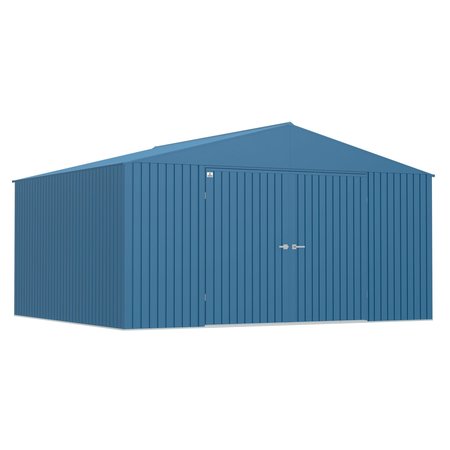 ARROW STORAGE PRODUCTS Elite Steel Storage Shed, 14x12, Blue Grey EG1412BG